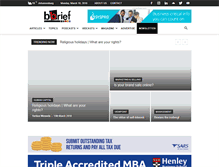 Tablet Screenshot of bbrief.co.za